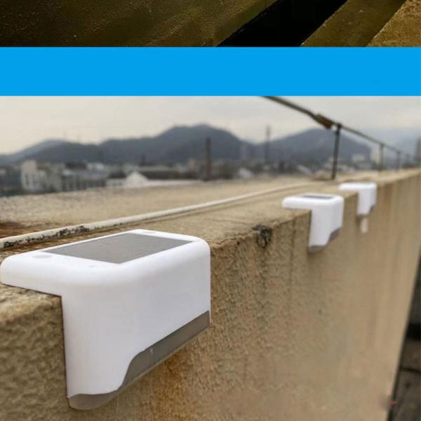 1.2V Input Voltage Outdoor LED Solar Power Stair Step Lamp for Garden Wall Lighting