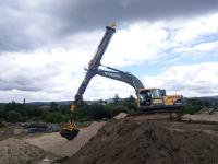 Equipamento de perfuração de empilhamento giratório KM220 da multi finalidade Máximo Profundidade 64m