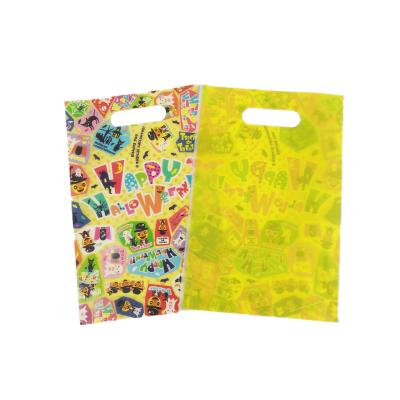 Sacos de compras dobráveis à prova d'água Sacos de plástico recicláveis de polietileno Impressão de logotipo personalizado