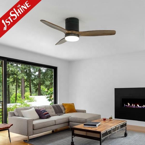 Customizado 42 polegadas ventilador de teto com luz 1stshine Solid Wood Blades OEM