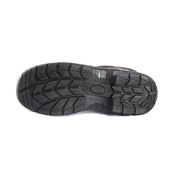 Embossed Cow Leather Composite Safety Shoes for Warehouse and Distribution Center