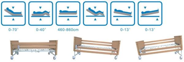 Folding Single Medical Hospital Beds For Adults 180kg Load Capacity ODM