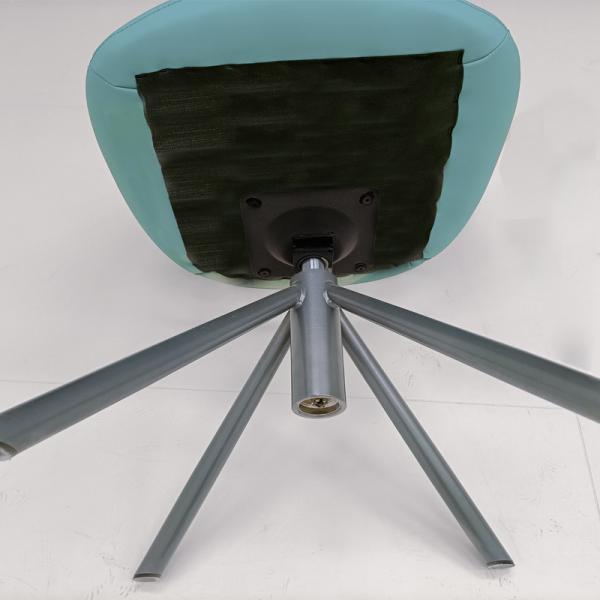 Silicone Leather Swivel Side Chair ,  Modern Elegant Swivel Chair