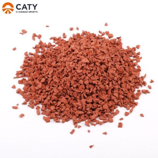 ECO-Certified EPDM Rubber Granules, UV Resistant Colorfast Material for Playground and Fitness Trail