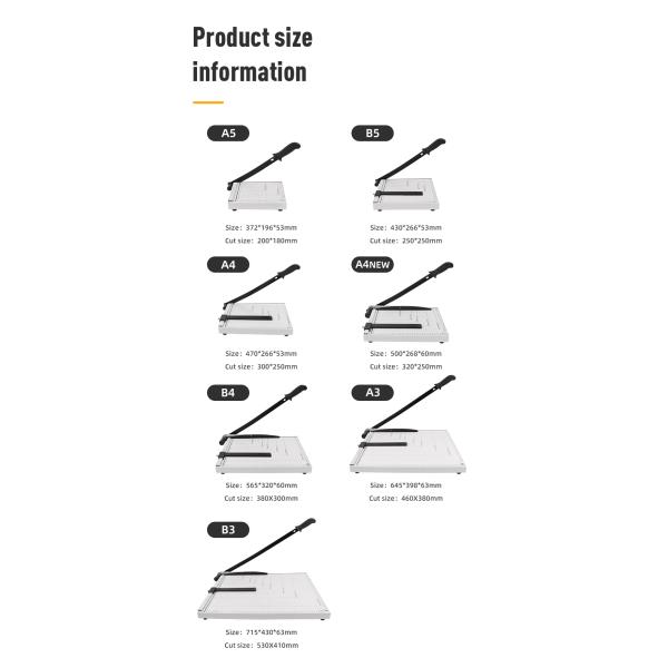Prise en charge de la personnalisation du découpage de papier en acier A4 Zequan