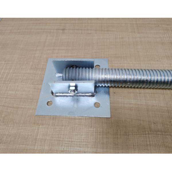 ISO9001 Galvanized Tubular Scaffolding Parts Swivel Base Jack