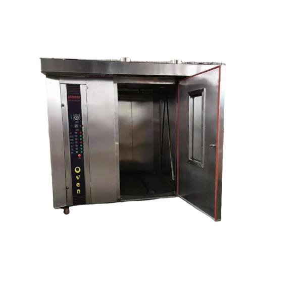 Power Source Gas Bread Bakery Equipment 32 Trays Rotary Oven Commercial Baking Machine