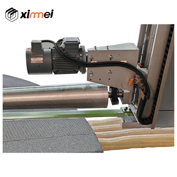 C-618 Mesa de trabajo redonda de alta gama Carrusel Banda horizontal Máquina de corte de cuchillo y operación silenciosa Bloques de espuma PU Máquina de corte con plataforma de superficie de arena antideslizante y absorción de aire