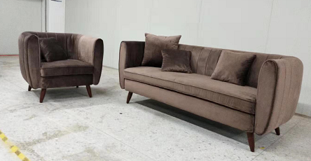 Functional Small Linen Sofa / Beautiful Living Room Sets Fabric Sofa