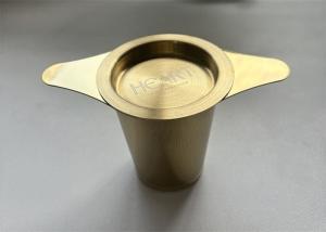 オーダーメイド ゴールドステンレススチール 304 ゆる茶葉フィルター ストレナー 再利用可能な金属茶フィルター インフューザー