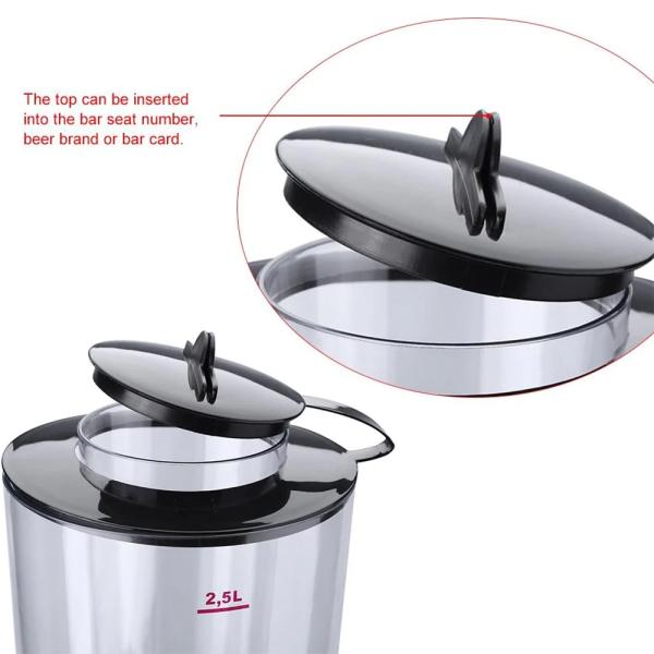 2.5L Диспансер для алкоголя Диспансер для алкогольных напитков со светом