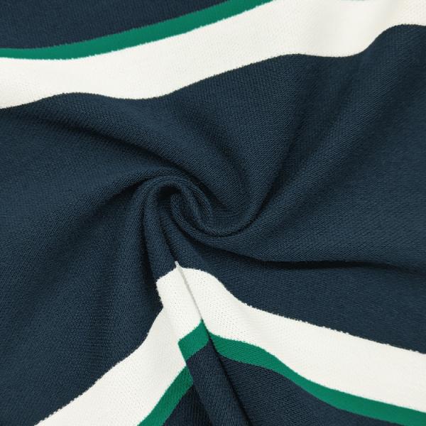 Custom Striped Knitting Fabric for Fashion Dress, China Supplier Sustainable Stripe Pique Fabric for Garment/