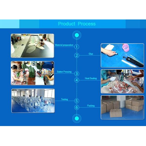 High Tensile Strength Inflatable Bubble Soccer Customize Size International Standard