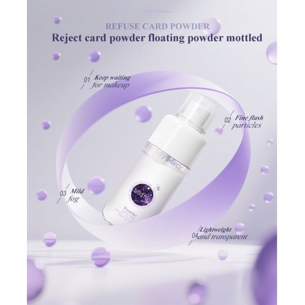 Custom  Anti Sweat Mist Oil Control Glitter Long-lasting Waterproof Makeup Setting Spray Makeup Private Label