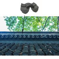 Matt unglazed chinês das telhas de telhado da antiguidade sintética residencial tradicional