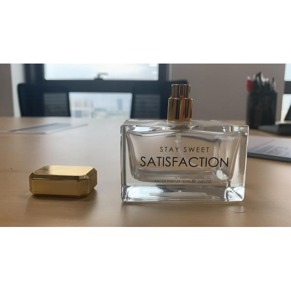 100ml Luxury Square Glass Perfume Bottles Various Color Durable For Make Up Packaging