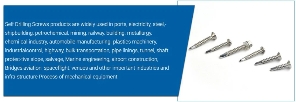 CSK Head Cross Slot Self Drilling Screws
