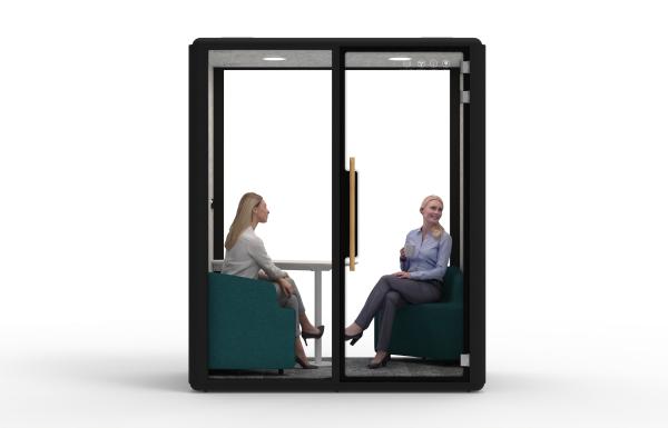 2 Person Office Soundproof Phone Booth Quality Office Meeting Phone Booth Acoustic Pod