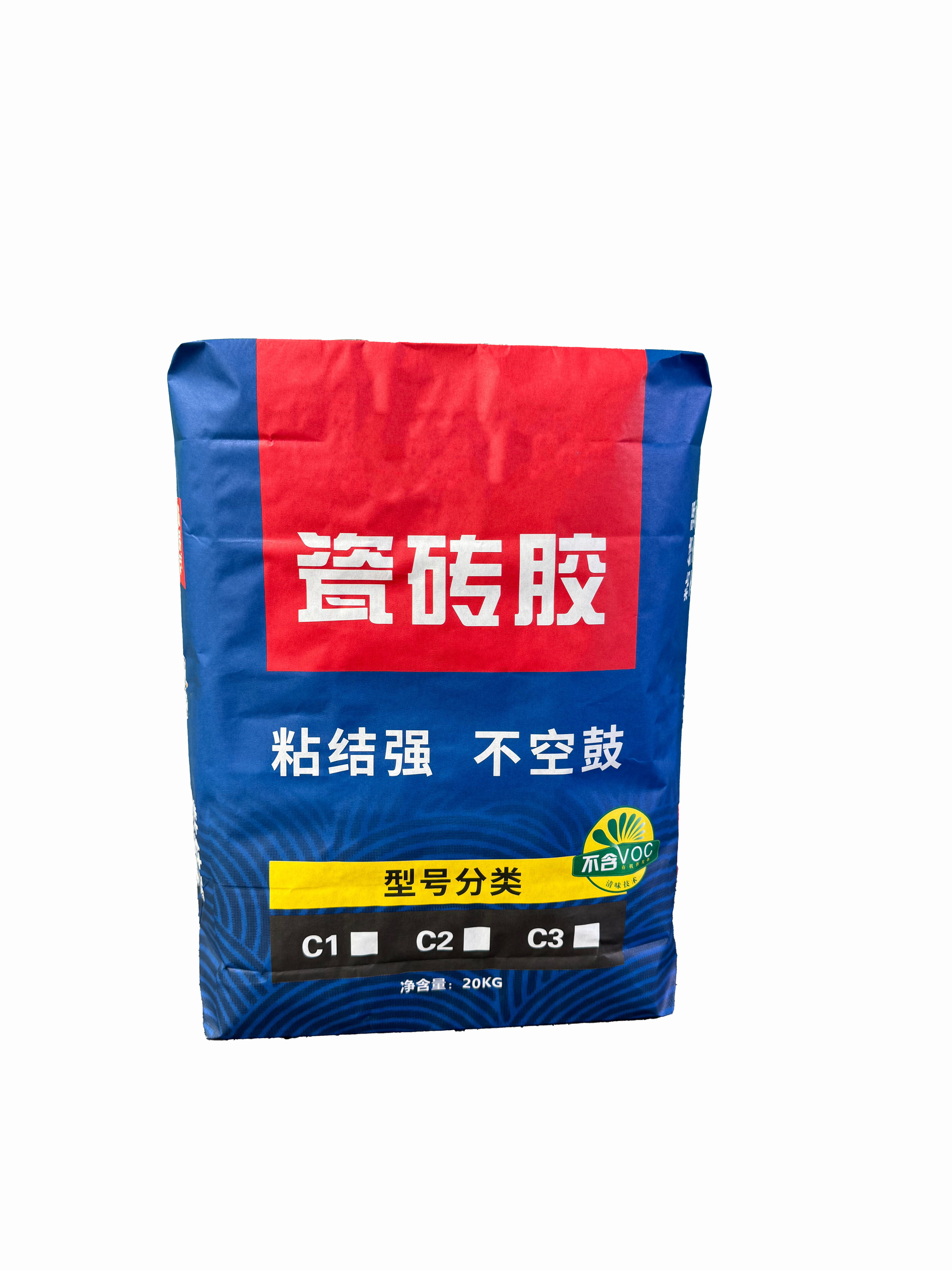 Multi‑wall kraft paper tile‑adhesive bags with high tensile strength and tear resistance, support custom printing.