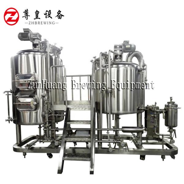 3BBL Sus 304 Micro Beer Brewing Equipment With PID / PLC Controller Cabinet