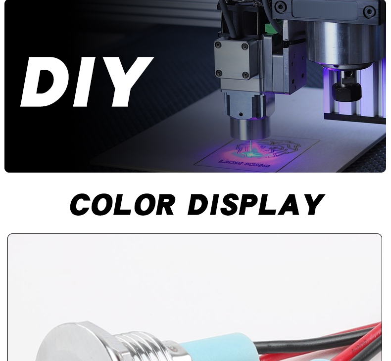 High Brightness 10mm Metal Power Indicator Light LED Display 15cm Wire Multi-Color (Red/Green/Yellow/Blue/White) IP65 Rated