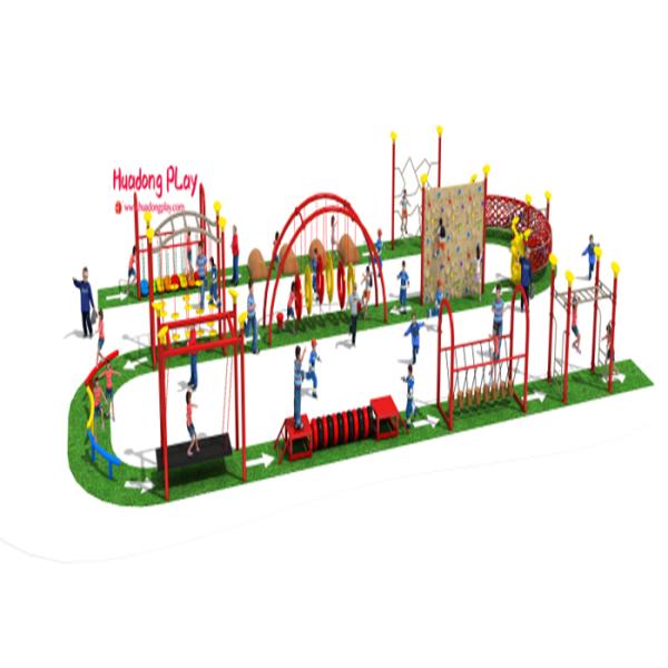 Outside Kids Climbing Play Equipment For Children Park Obstacle Challenge