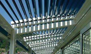 pergola en aluminium à abats-sons de revêtement antipluie de poudre de 260mm