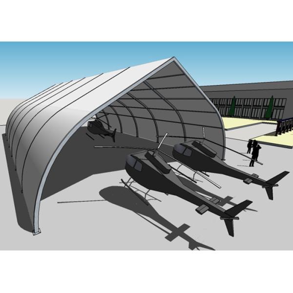 Durable Tensioned Heavy Duty Tents Fabric Membrane Structure With 50m Width