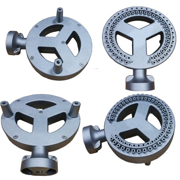 Cast Custom Aluminum Parts Replacement Grill Burner Diameter 150mm Shot Stem 190mm