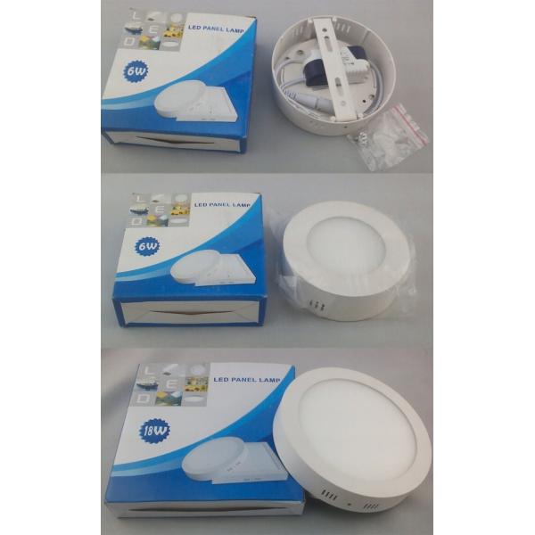 Ceiling mount 6w 12W 18w Round LED Flat Panel Lighting 2700-6500K 100-240/277V AC