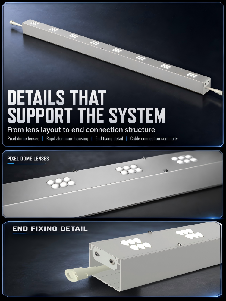 OEM 24W LED Linear Lights Architectural Facade Lighting Pixel Controllable For Bridge