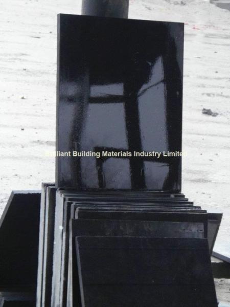 Hunan Ink Black Marble Tiles, Black Marble Tiles
