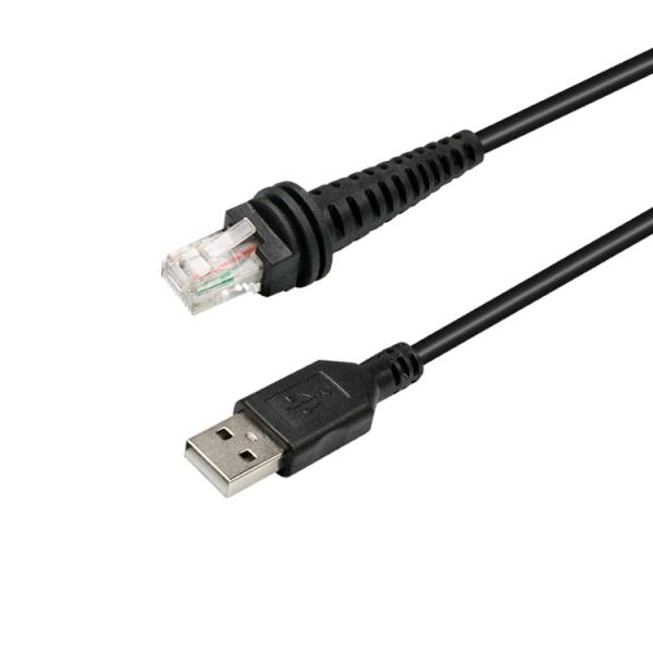 Coiled Rj45 To USB Data Cable , 3m Honeywell USB Cable For Barcode Scanner