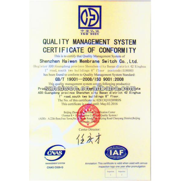 Custom Design FPC Membrane Switch Waterproof With A Red Green Bi Color LEDs