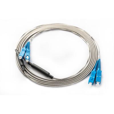 G657A2 10m SC UPC SC UPC , 1550nm Armored Single Mode Fiber Duplex