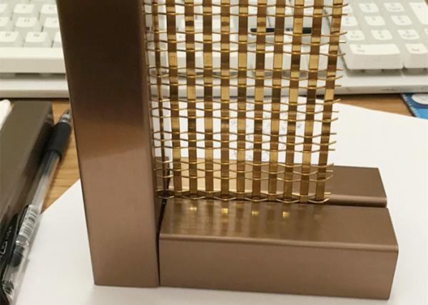 OEM Golden Architectural Decorative Woven Wire Mesh Stainless Steel XY 1513G