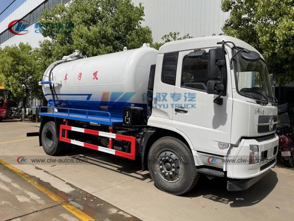 Roda 8 de Dongfeng 4X2 6 caminhão da sução da água de esgoto 10 12cbm