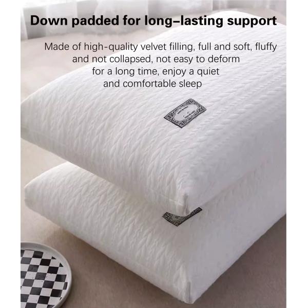 Upgrade Your Sleep Experience with Our 600TC Thread Count Knitted Cotton Massage Pillow