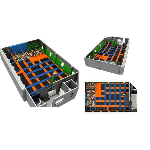 260M2 Super Quality Big Trampoline Park Made in China/ Indoor Trampoline for Adults Indoor Bungee Trampoline Park