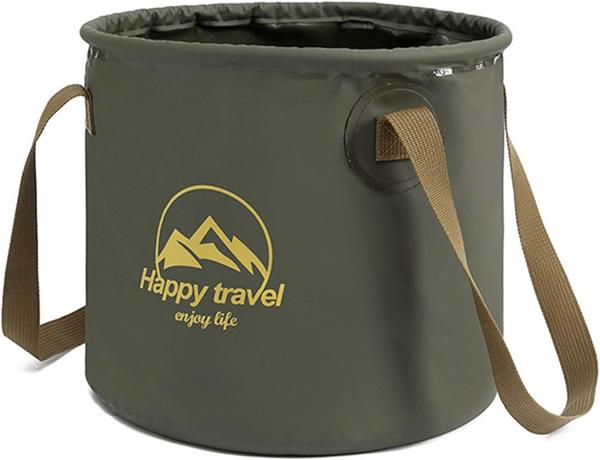 Collapsible Bucket 5.3 Gallon Portable Camping Outdoor Buckets Water Container Basin Foldable for Hiking Travel
