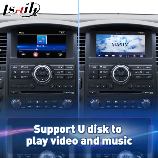 Lsailt Wireless Android Auto Multimedia Carplay Screen for 2008-2013 Nissan Pathfinder R51