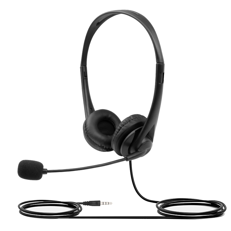 JTY-430 professional call center earphones with microphone, multiple plugs USB/Type-C/3.5mm wired earphones, comfortable to wear earphones, suitable for online learning and business conference calls