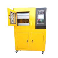 Tipo máquina de duas molduras do vidro de originais de teste de borracha da imprensa do Vulcanization com refrigerar de água
