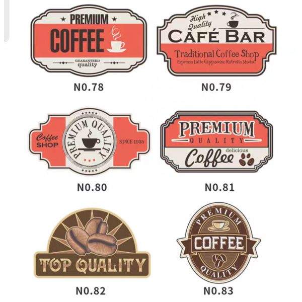 Die Cut Food Packaging Sticker for Coffee Paper Cup Logo Custom 60ml 80ml