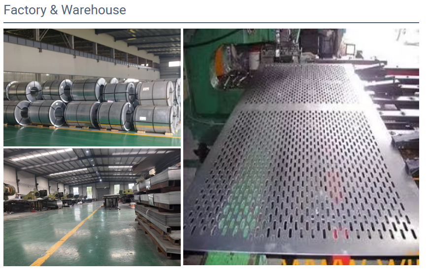 Custom 1220×2440mm Perforated Metal Sheet with 6mm Round Holes for Architectural Cladding and Decoration