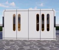 Une chambre Apple Capsule House Pod préfabriqué 12KW personnalisé