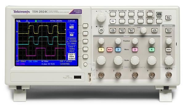 Tektronix TDS2024Cアナログのデジタルのオシロスコープ200MHzの帯域幅2GS/S