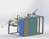 Retourneuse de tuyaux en plastique HDPE LDPE Retourneuse automatique de tuyaux à station unique ou double