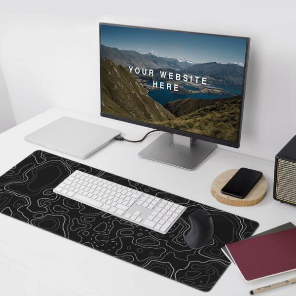 Custom Logo Printed Waterproof Mouse Pad for Laptop/Desktop Materail Natural Rubber fabric