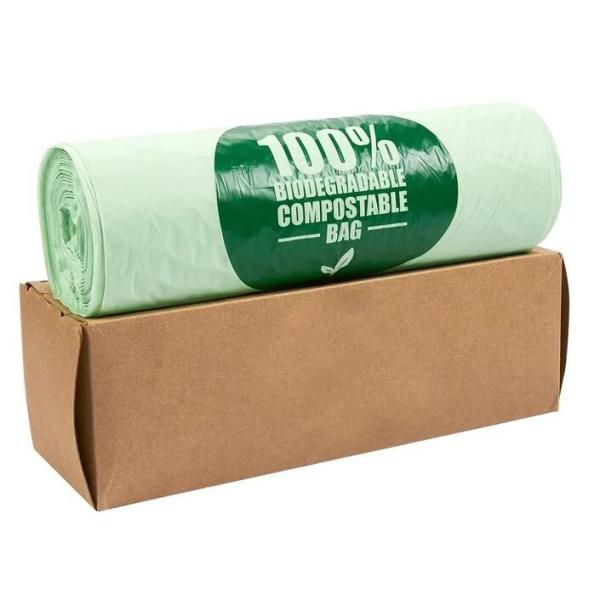 OEM Biodegradable Compost Bags On Roll Supermarket Food Waste Caddy Liner